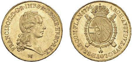 FRANCESCO II D'ASBURGO-LORENA, Imperatore e Duca di Milano (1792-1796) - Sovrano di Fiandra, 1796, Milano.
