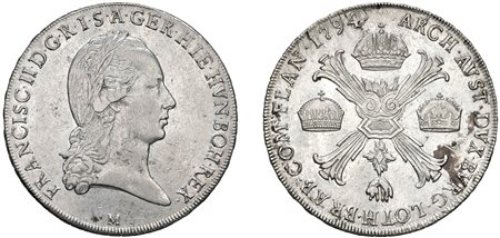 FRANCESCO II D'ASBURGO-LORENA, Imperatore e Duca di Milano (1792-1796) - Crocione 1794, Milano.