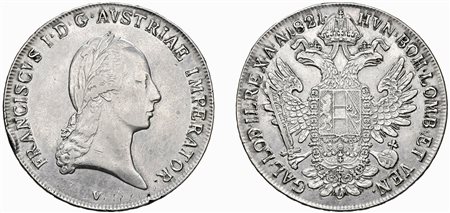 FRANCESCO I D'ASBURGO-LORENA, monetazione per l'Impero (1815-1835) - Tallero di Convenzione 1821, Venezia.