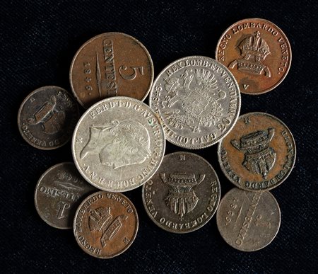 FERDINANDO I D'ASBURGO-LORENA (1835-1848) - Lotto di 10 monete.