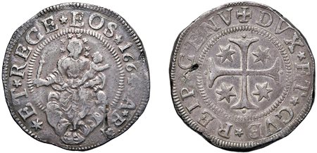 GENOVA - DOGI BIENNALI (III Fase, 1637-1797) - Scudo 1664, AB.
