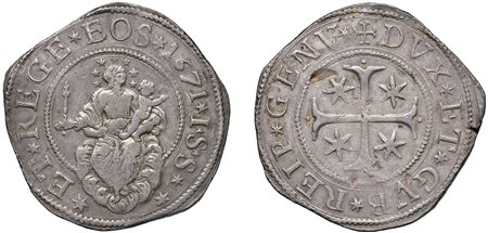 GENOVA - DOGI BIENNALI (III Fase, 1637-1797) - Scudo 1671, AB.