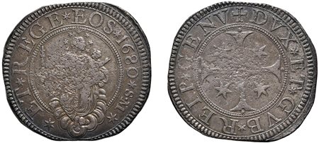GENOVA - DOGI BIENNALI (III Fase, 1637-1797) - Scudo 1680, SM, al torchio.