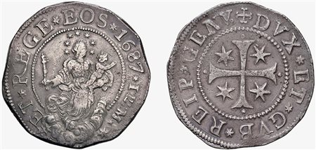 GENOVA - DOGI BIENNALI (III Fase, 1637-1797) - Scudo 1687, ILM.