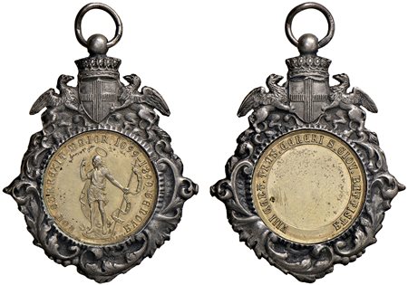 GENOVA - Elegante medaglia di emissione privata per la celebrazione dell'ottavo centenario della traslazione delle ceneri di San Giovanni battista.