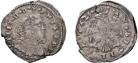 MESSINA - FILIPPO IV (1621-1665) - 4 tarì 1626, IP.