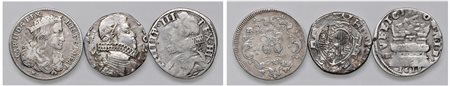 NAPOLI (XVII sec.)  - Lotto di tre monete.