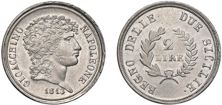 NAPOLI - GIOACCHINO NAPOLEONE (1808-1815) - 2 lire 1813.