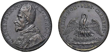CLEMENTE IX, Giulio Girolamo Rospigliosi (1667-1669) - Medaglia an. I, 'La clemenza del Papa', Roma.