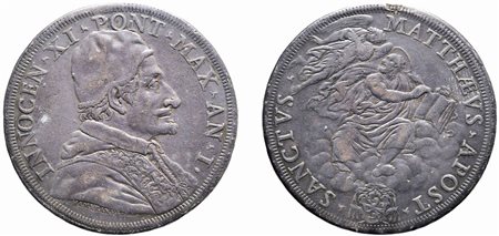 INNOCENZO XI, Benedetto Odescalchi (1676-1689) - Piastra, an. I, Roma.