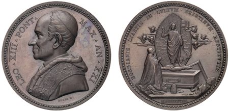 LEONE XIII, Vincenzo Gioacchino Raffaele Luigi Pecci (1878-1903) - Restauro delle aule borgiane, an. XXI, Roma.