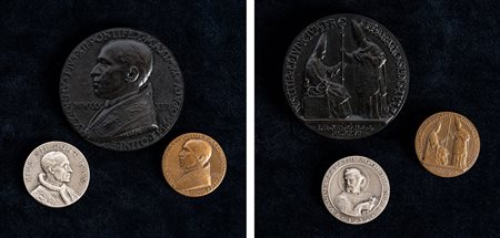 PIO XII, Eugenio Maria Giuseppe Pacelli (1939-1958) - Lotto 3 medaglie straordinarie.