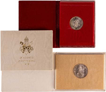 GIOVANNI POAOLO I, Albino Luciani (1978) - Lotto composto da due 1000 lire ed un 500 lire Sede Vacante (settembre 1978).