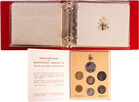 GIOVANNI PAOLO II, Karol Wojtyla (1978-2005) - Lotto di 6 divisionali (1979-1984).