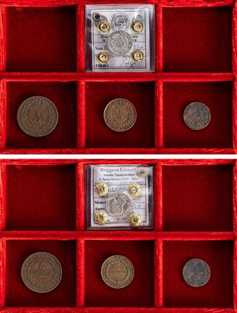 VITTORIO EMANUELE II, Re Eletto (1859-1861) - Lotto di 4 monete, zecca di Bologna.