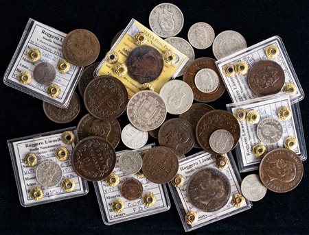 VITTORIO EMANUELE II, Re d'Italia (1861-1878) - Lotto di 33 monete, senza ripetizioni.