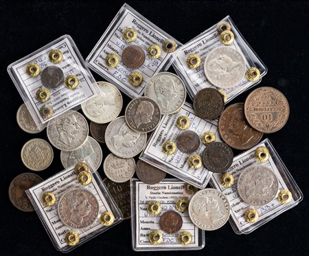 UMBERTO I (1878-1900) - Lotto di 26 monete, senza ripetizioni.