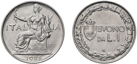 VITTORIO EMANUELE III (1900-1943) - Lira 1928, Roma.