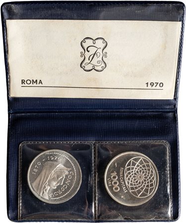 REPUBBLICA ITALIANA (1946-) - Prova 1000 lire 1970, in confezione originale.