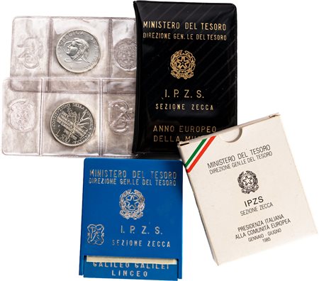 REPUBBLICA ITALIANA (1946-) - Lotto di 5 emissioni celebrative da 500 lire.