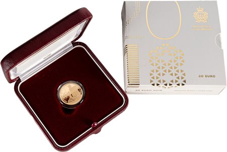 SAN MARINO - Nuova monetazione (1972-) - 20 euro, 2018, in astuccio originale.