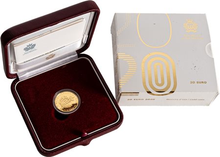 SAN MARINO - Nuova monetazione (1972-) - 20 euro, 2020, in astuccio originale.