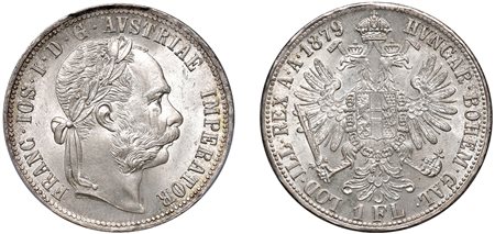 AUSTRIA - FRANCESCO GIUSEPPE D'ASBURGO-LORENA (1848-1916) - Fiorino 1879, Vienna.