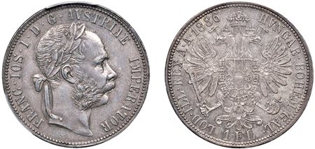 AUSTRIA - FRANCESCO GIUSEPPE D'ASBURGO-LORENA (1848-1916) - Fiorino 1886, Vienna.