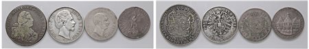GERMANIA - VARI STATI (XVIII-XIX sec.) - Lotto di 4 monete di grande modulo.