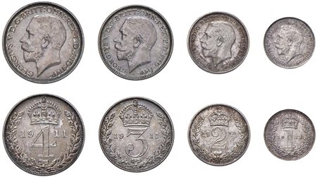 GRAN BRETAGNA - GIORGIO V (1911-1936) - Maundy set 1911.