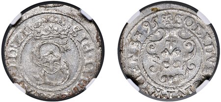 POLONIA - SIGISMONDO III VASA (1587-1632) - Schilling 1595, LI, Riga.