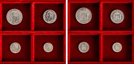 VENEZUELA - Lotto 4 monete 1960.