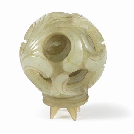 Dragon ball in pietra dura, Cina secolo XX