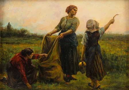 Scuola francese, secolo XIX - Le spigolatrici