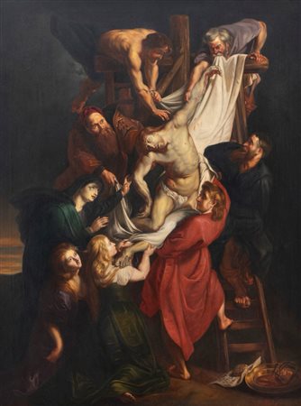 J. H. Mols (Scuola olandese XIX-XX secolo) - Deposizione dalla Croce