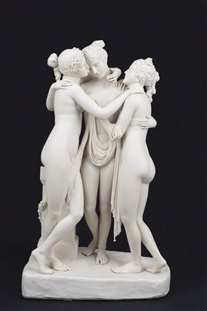 Alessandro Maggioni (Usmate 1945)  - Grande gruppo scultoreo raffigurante le tre Grazie, da Canova 