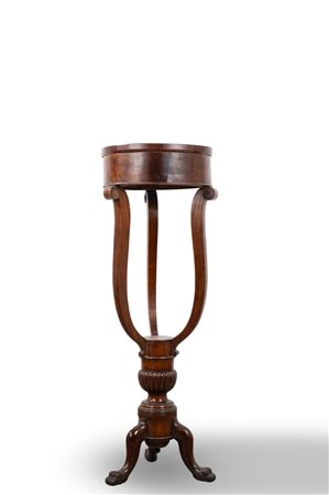 Guéridon in noce a tamburo, Italia meridionale, secolo XIX