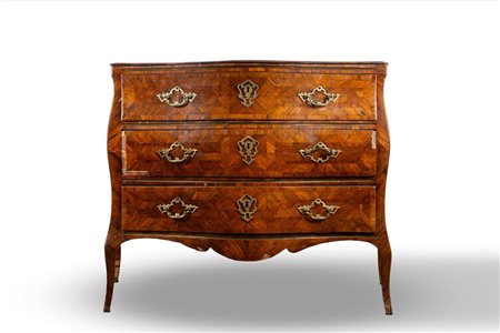 Cassettone impiallacciato in ebano viola, Sicilia secolo XVIII