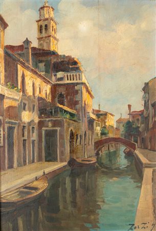 Giordano Zorzi (Caldiero 1919 - Mezzane di Sotto 2017)  - Venezia, Rio dei Carmini