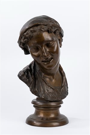 Vincenzo Gemito - Busto di giovane donna con fazzoletto in testa (Carmela)