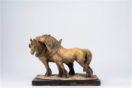 Guido Cacciapuoti (Napoli 1892 - 1953)  - Cavalli