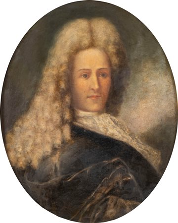 Scuola dell'Italia settentrionale, secolo XIX - Ritratto di gentiluomo con parrucca, a mezzo busto