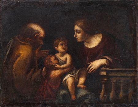 Imitatore di Annibale Carracci - Sacra Famiglia con San Giovannino