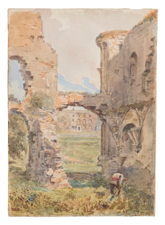 Scuola europea fine del XIX secolo - Antiche rovine