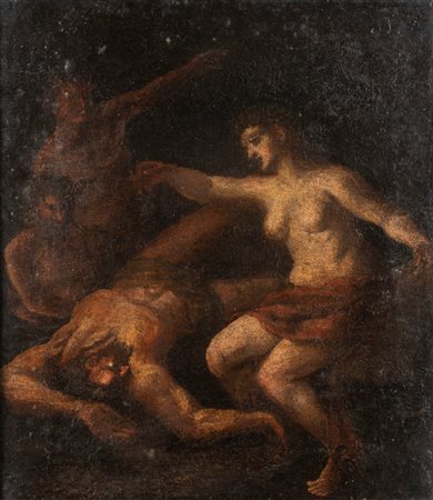 Scuola italiana, secolo XVII - Sansone e Dalila