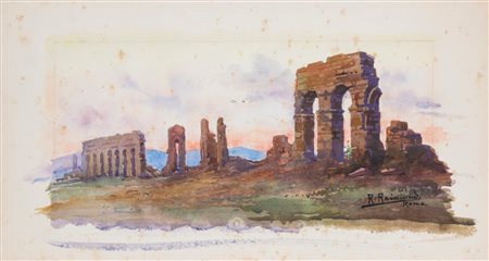 Roberto Raimondi (Roma 1877 - 1957)  - Roma, il Parco degli Acquedotti