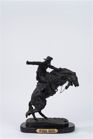 Frederic Sackrider Remington (Canton 1861 - Ridgefield 1909)  - Bronco Buster