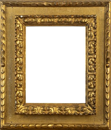 Antica cornice in legno intagliato e dorato