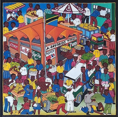 MALIKITA M. MARUS Tanzania 1964 "Mercato"