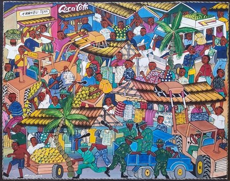 MALIKITA M. MARUS Tanzania 1964 "Mercato"
